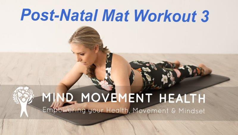 Post-Natal Mat Workout 3 Post-Natal Mat Workout 3