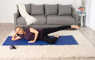 Kate doing Pilates