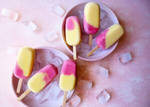 Raspberry Mango Pops
