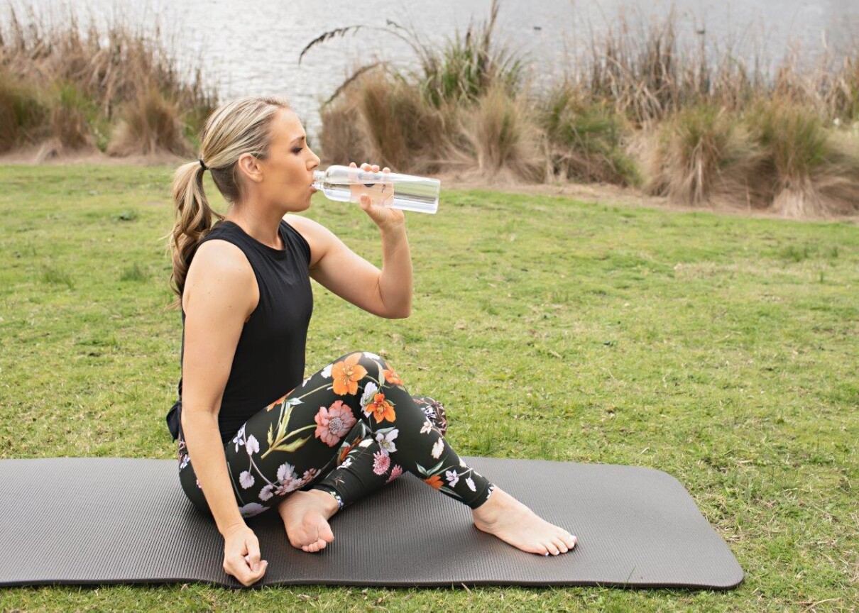 Kate drinking water